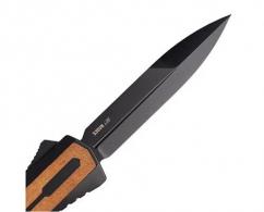 Zastava A7 American Walnut Wood handle black accents Black S35VN Blade Fine Edge - ZA7AWD Zastava A7 American Walnut Wood handle black accents Black S35VN Blade Fine Edge - ZA7AWD
