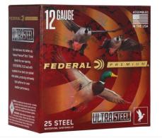 FEDERAL 12GA 3 1/2" 1 1/2OZ BB & 2 1500 FPS "ULTRASTEEL" 25 RD/BX 10 BX/CS FEDERAL 12GA 3 1/2" 1 1/2OZ BB & 2 1500 FPS "ULTRASTEEL" 25 RD/BX 10 BX/CS