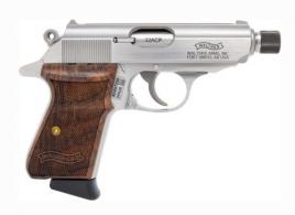 WAI PPK/S SD 32AP Stainless Steel Threaded Barrel Walnut 7R - 4797032