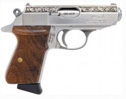 WAI PPK/S 380AP Pistol Stainless Steel OAK 7RD - 4797073