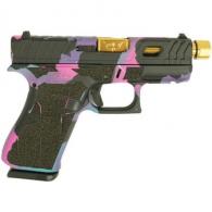 Glock 43X "Ferris" Handgun 9mm Luger 10rd Magazines(2) 3.41" Threaded Gold Barrel Front Rails