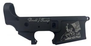 Menke Indstry Billet Lower Reciever Multi Black Trump Exclusive