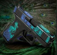 Glock 43X RMR Cut C4 Peacock 9mm 3.4in Barrel 10rd For Glock - UX4350204FRNPEA
