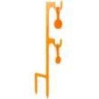 Impact Steel Double Hanger Stake & Two Targets Rimfire Orang Impact Steel Double Hanger Stake & Two Targets Rimfire Orang