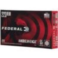 FEDERAL .223 REM 55GR FMJ BOAT-TAIL AMMO 500 ROUND CASE