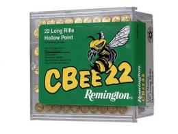 Remington CBee22 Rimfire Ammo 22 LR. 33 gr. Hollow Point 100 rd. - 21119 Remington CBee22 Rimfire Ammo 22 LR. 33 gr. Hollow Point 100 rd. - 21119