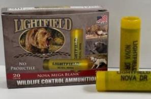 LIGHTFIELD WILDLIFE CONTROL AMO 20 GA 2.75 IN LESS LETHAL NOVA DR BLANK CCUSSION 5 Round ( 10 BOX CASE ) LIGHTFIELD WILDLIFE CONTROL AMO 20 GA 2.75 IN LESS LETHAL NOVA DR BLANK CCUSSION 5 Round ( 10 BOX CASE )