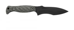 HALF FACE BLADES EXTREMIS 3.5" BLADE, 7.5"OA, S45VN STEEL, ARMOR BLK, GRAY MICARTA GRIP