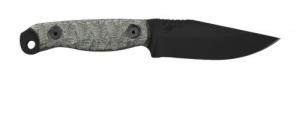 HALF FACE BLADES CROW SCALPER 4" BLADE, 8.3"OA, S45VN STEEL, ARMORY BLK, GRAY MICARTA GRIP
