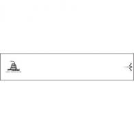 White Water Archery Arrow Wraps Gadsden White 5 in. x 1.125 in. 15 pk. - WWA1232/WH