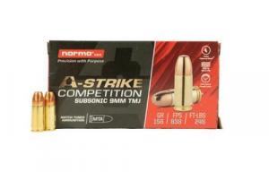 A-Strike 9mm 158gr TMJ - Subsonic 50RDS AMMO A-Strike 9mm 158gr TMJ - Subsonic 50RDS AMMO