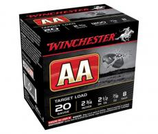 AA Target 20Ga 2.75" 7/8oz 2.5dr #8 - AA208@ AA Target 20Ga 2.75" 7/8oz 2.5dr #8 - AA208@