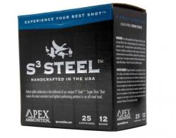 Apex Waterfowl S3 Steel Shotgun Ammo 12 ga. 3 in. 1-1/4oz #2   25rd - S312-2