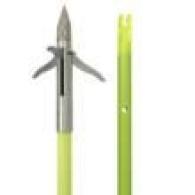 MUZZY IRON 3-BLADE FISH POINT W/CHARTREUSE ARROW