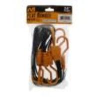 MUDDY 24" FLAT BUNGEE / 1" WIDTH / 4 PACK