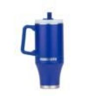 Mammoth Ascent 40 oz Tumbler with handle and straw - Royal B