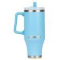 Mammoth Ascent 40 oz Tumbler with handle and straw - Light B