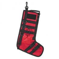 NC STAR TACTICAL STOCKING HOLIDAY W/ HANDLE RED AND BLACK 15"X10.5"X6.5"