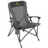 Browning Fireside Gold Buckmark Chair Charcoal/Gray