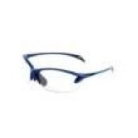Colonel Womens Half Frame Shooting Glasses Blue Clear Lens
