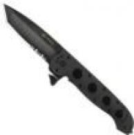 CRKT M16-14ZLEK Tanto Flipper Knife (3.75" Black Serr) CRKT M16-14ZLEK Tanto Flipper Knife (3.75" Black Serr)