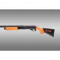 HOGUE LESS LETHAL ORANGE STOCK AND FOREND REMINGTON 870 12GA 12IN LOP HOGUE LESS LETHAL ORANGE STOCK AND FOREND REMINGTON 870 12GA 12IN LOP