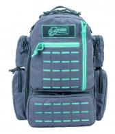 VOODOO TACTICAL MINI TOBAGO PACK WITH DIE CUT MOLLE (GRAY WITH TEAL STITCHING) VOODOO TACTICAL MINI TOBAGO PACK WITH DIE CUT MOLLE (GRAY WITH TEAL STITCHING)