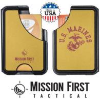 USMC Half Circle Yel Round Wallet