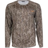 Habit Men's Siesta Cape Long Sleeve Perf Tee XL-Mossy Oak New Bottomland - PT10018-M-8-6-XL-014
