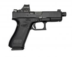 45V SHARK PUPPY BLACK 9MM THREADED BARREL 17RD SAVIOR BAG HOLOSUN 407C OPTIC NO SUPPRESSOR PV4 For Glock - PV4550203SPBLK-