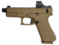 45V SHARK PUPPY FDE 9MM THREADED BARREL 17RD SAVIOR BAG HOLOSUN 407C OPTIC NO SUPPRESSOR PV455 For Glock - PV4550203SPFDE- 45V SHARK PUPPY FDE 9MM THREADED BARREL 17RD SAVIOR BAG HOLOSUN 407C OPTIC NO SUPPRESSOR PV455 For Glock - PV4550203SPFDE-