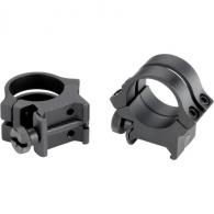 Weaver Classic Quad Lock Detachable Rings Matte Black 1" High Clamshell Pa - 49048