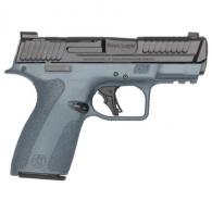 Smith & Wesson Shield-X Blue Titanium Pistol, 9mm Luger,  3.6" Barrel, Thumb Safety, 15 Rounds - 14853