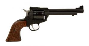 Used Ruger Super Wrangler .22 Long Rifle + .22 Winchester Magnum Rimfire Cylinder, Wood Engraved Grip, Factory Box - IURUG051426