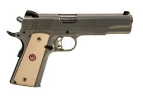 Used Ruger SR1911, .45 ACP, 2 Magazines, Ivory and Wood Grips, Factory Box - IURUG052126C