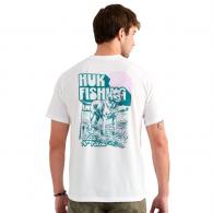 BAIT 'N FETCH Stainless Steel TEE WHITE SIZE S
