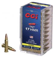 CCI .17 HMR 17GR TNT HOLLOW POINT AMMO 2000RD CASE
