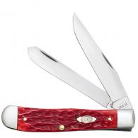 Dk Red Bone Trapper W/clip - 6254C SS