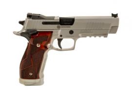 Used Sig Sauer P226 XFIVE Custom Works, 9MM, 3 Magazines, Stainless Steel/Wood, Lock Box - IUSIG060126B