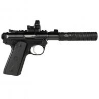 RUGER MARK IV PYGMY SHARK .22 LR 10RD VIRIDIIAN GREEN DOT 3.1IN BARREL JK105 SUPPRESSOR BLACK SCC08494 - SCC08494PYGBLK