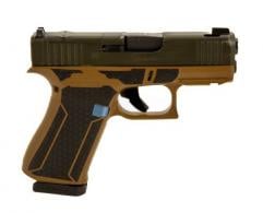 Used Glock 43X MOS, 9MM, 3 Magazines, "Happy Little Trees" Frame, Factory Box - IUGLO060526 Used Glock 43X MOS, 9MM, 3 Magazines, "Happy Little Trees" Frame, Factory Box - IUGLO060526