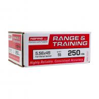 NORMA 5.56X45 55GR FMJ 250/RD