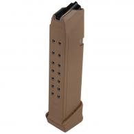 GLock 19X G17 9mm 19rd Magazine Coyote GLock 19X G17 9mm 19rd Magazine Coyote