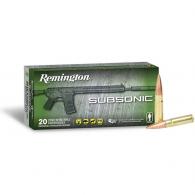 Remington Subsonic Centerfire Rifle Ammo 308 Win. 205 gr. BHP 20 rd.