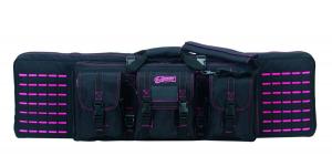 VOODOO TACTICAL 42" PADDED WEAPONS CASE WITH DIE CUT MOLLE (BLACK WITH PINK) VOODOO TACTICAL 42" PADDED WEAPONS CASE WITH DIE CUT MOLLE (BLACK WITH PINK)