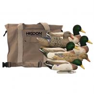 Hidgon Mag Mallard Foam Filled Flocked Heads plus 6 slot bag