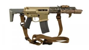 Used Q Honey Badger .223/5.56MM, 1 Magazine, Light, Sling, Romeo Red Dot, Factory Box - IUQ070626