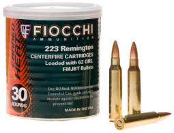Fiocchi Canned Heat 223 Remington/5.56 NATO FMJ Boat Tail 62 GR 50Bx/20Cs