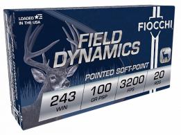 Fiocchi .243 Winchester 100gr PSP 20ct - 243SPD Fiocchi .243 Winchester 100gr PSP 20ct - 243SPD