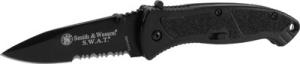 Smith & Wesson Knives Swat Medium Black Serrated - SWATMBS Smith & Wesson Knives Swat Medium Black Serrated - SWATMBS